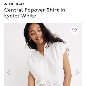 Madewell central popover top